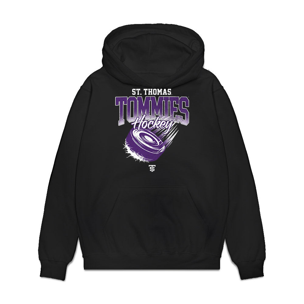 UST - NCAA Women's Ice Hockey : Ellah Hause - Vintage Shersey Premium Hooded Sweatshirt-0