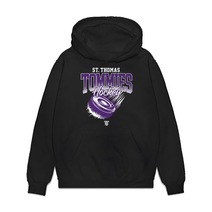 UST - NCAA Women's Ice Hockey : Ella Boerger - Vintage Shersey Premium Hooded Sweatshirt-0