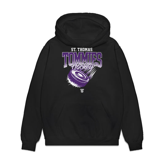 UST - NCAA Men's Ice Hockey : Carson Peters - Vintage Shersey Premium Hooded Sweatshirt-0
