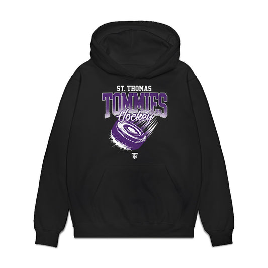 UST - NCAA Women's Ice Hockey : Maya Engler - Vintage Shersey Premium Hooded Sweatshirt-0