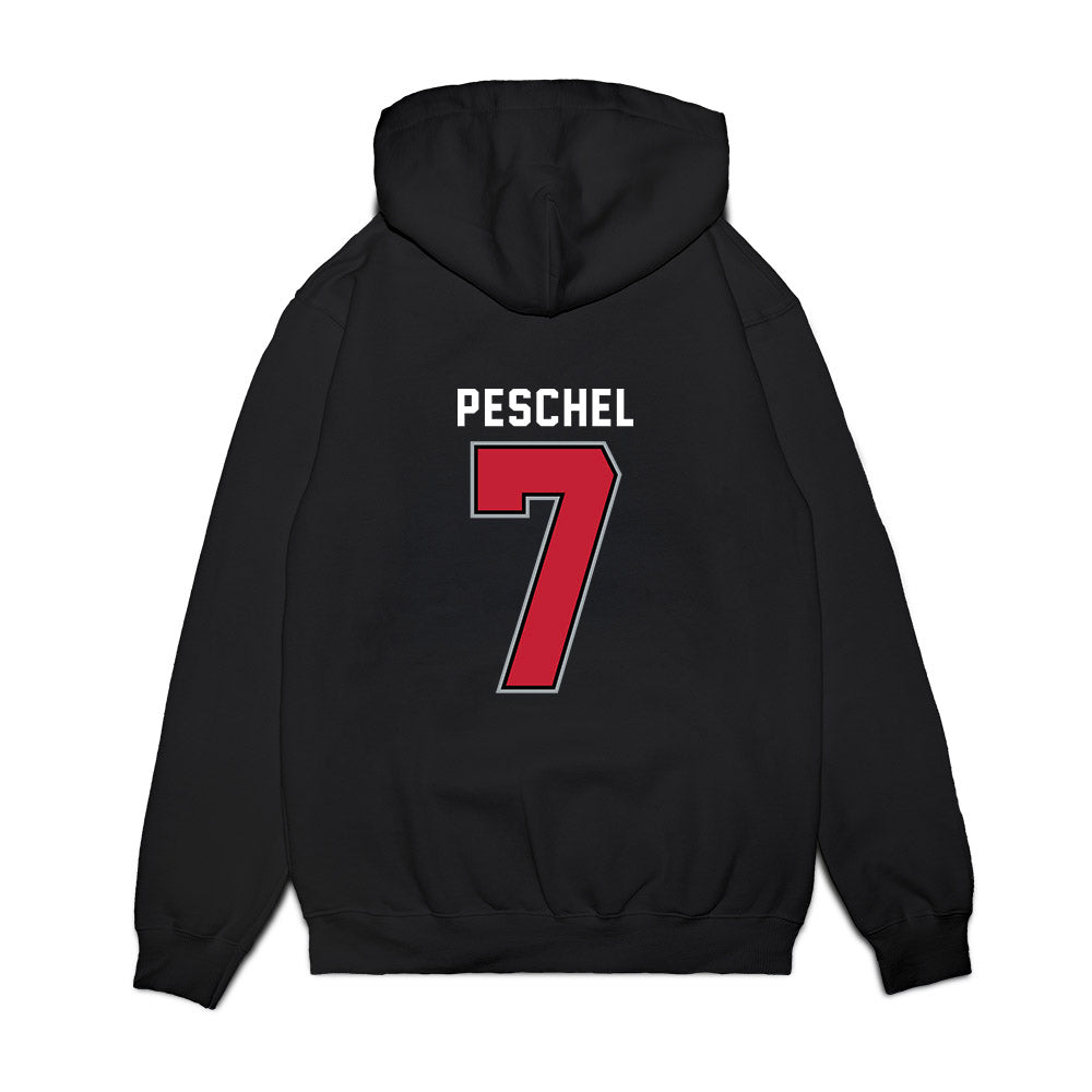 Ohio State - NCAA Women's Ice Hockey : Emma Peschel - Vintage Shersey Premium Hooded Sweatshirt-1