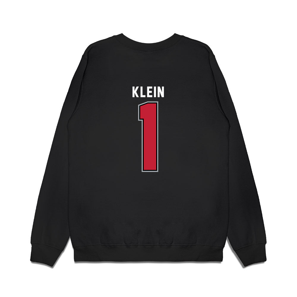 Ohio State - NCAA Women's Ice Hockey : Genevieve Klein - Vintage Shersey Premium Crewneck Sweatshirt-1