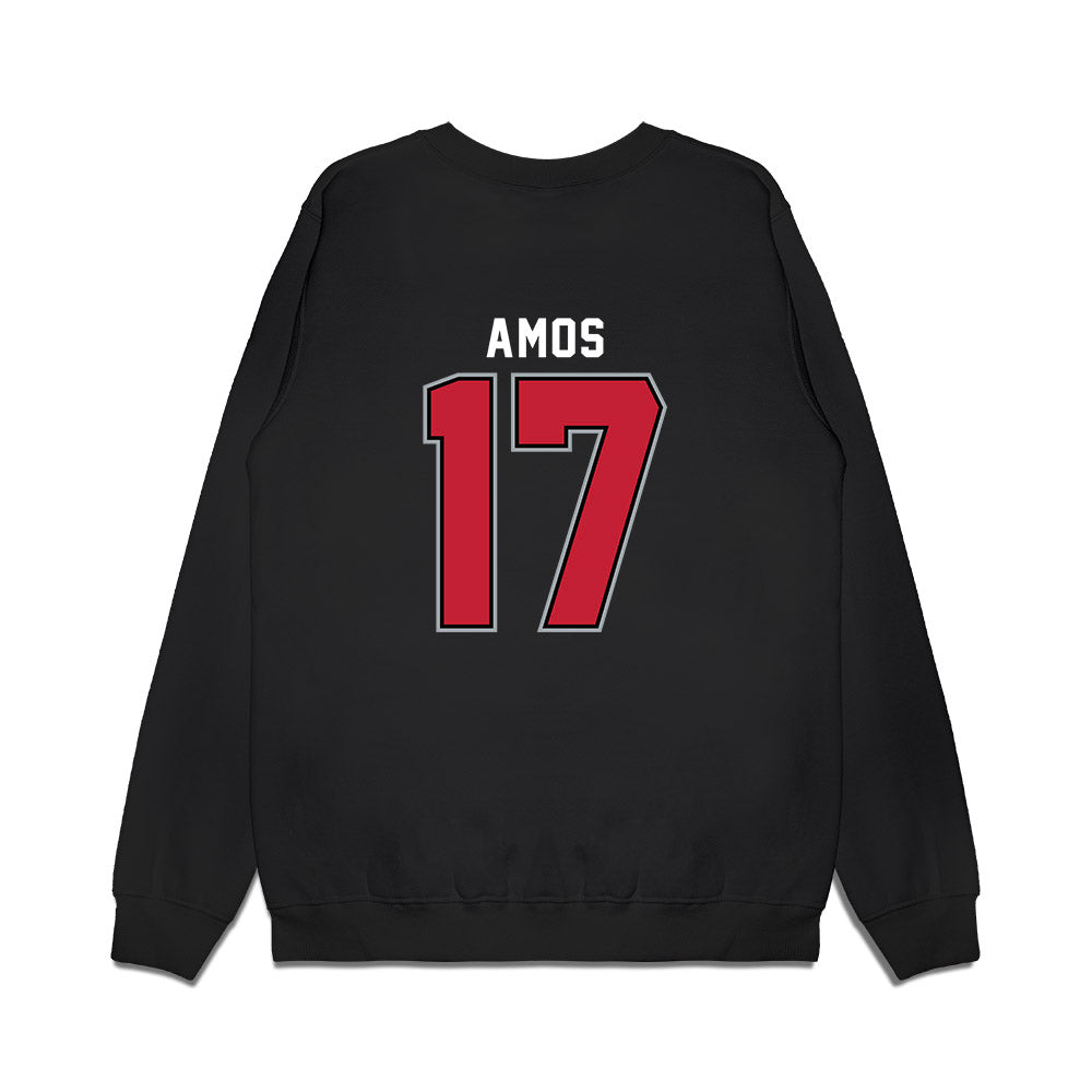 Ohio State - NCAA Women's Ice Hockey : Jocelyn Amos - Vintage Shersey Premium Crewneck Sweatshirt-1