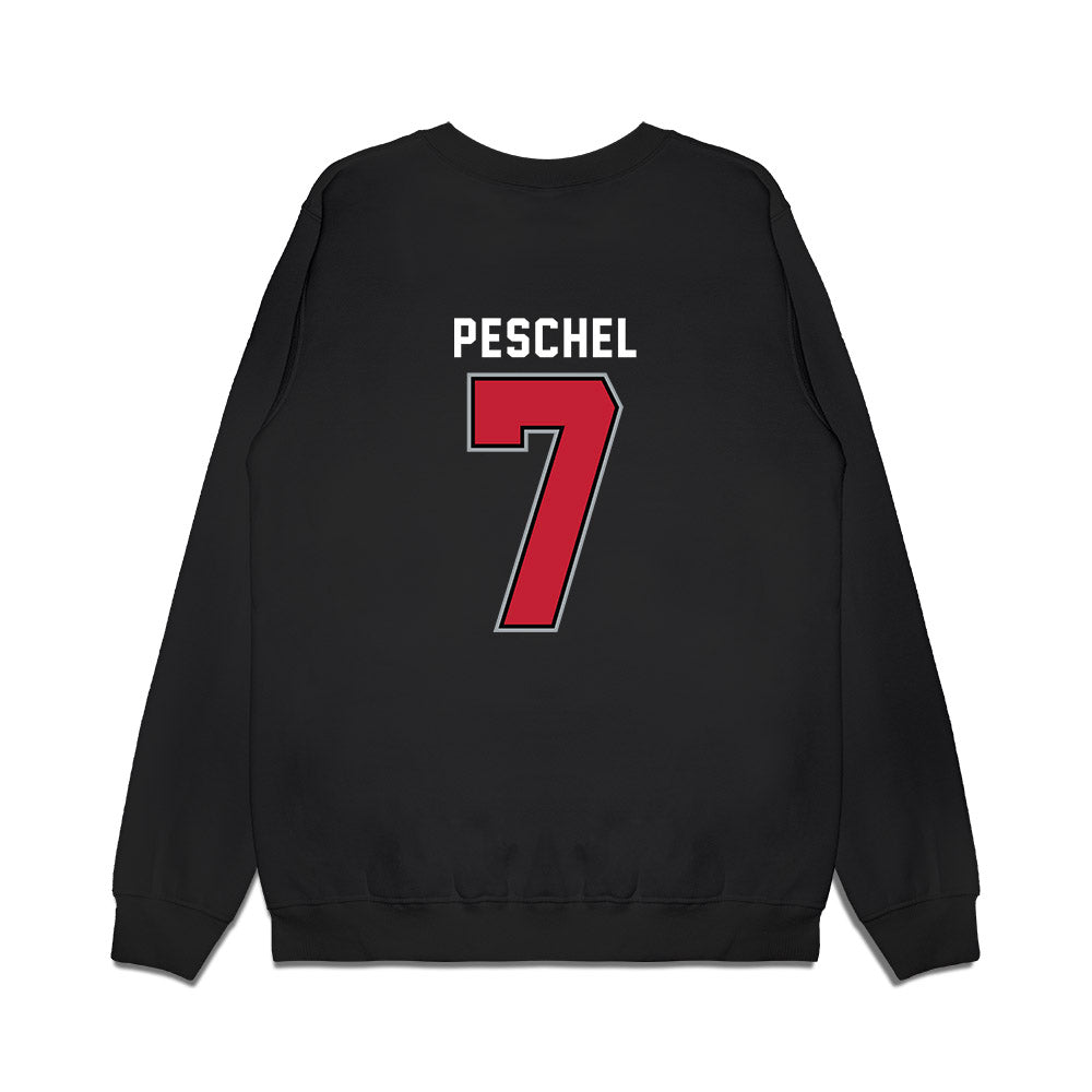 Ohio State - NCAA Women's Ice Hockey : Emma Peschel - Vintage Shersey Premium Crewneck Sweatshirt-1