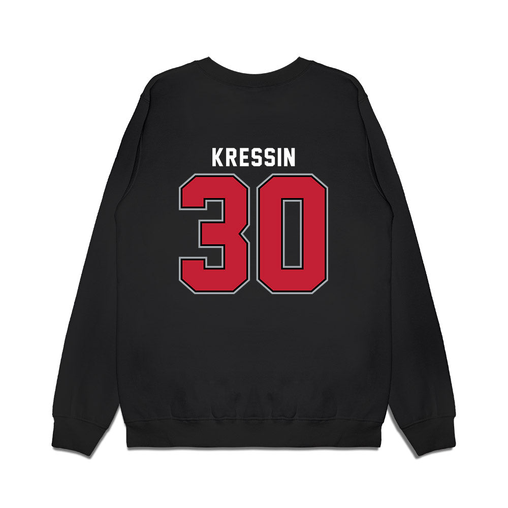 Ohio State - NCAA Women's Ice Hockey : Taylor Kressin - Vintage Shersey Premium Crewneck Sweatshirt-1