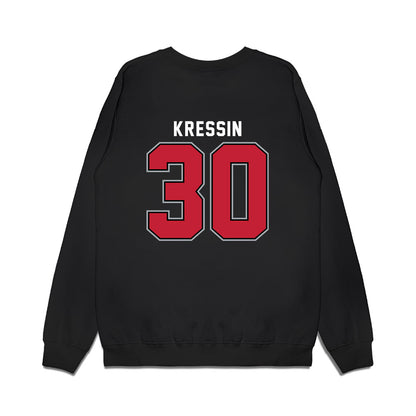 Ohio State - NCAA Women's Ice Hockey : Taylor Kressin - Vintage Shersey Premium Crewneck Sweatshirt-1