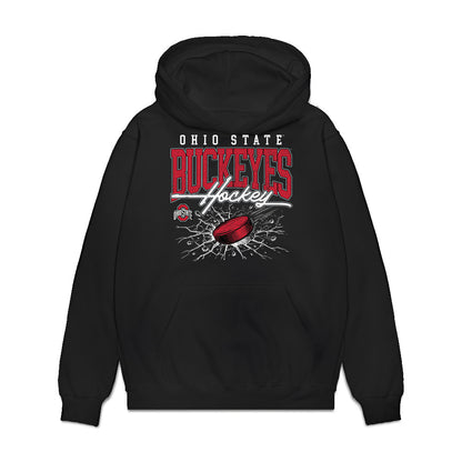 Ohio State - NCAA Women's Ice Hockey : Emma Peschel - Vintage Shersey Premium Hooded Sweatshirt-0