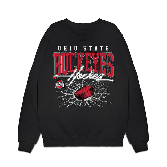 Ohio State - NCAA Women's Ice Hockey : Ellah Hause - Vintage Shersey Premium Crewneck Sweatshirt-0
