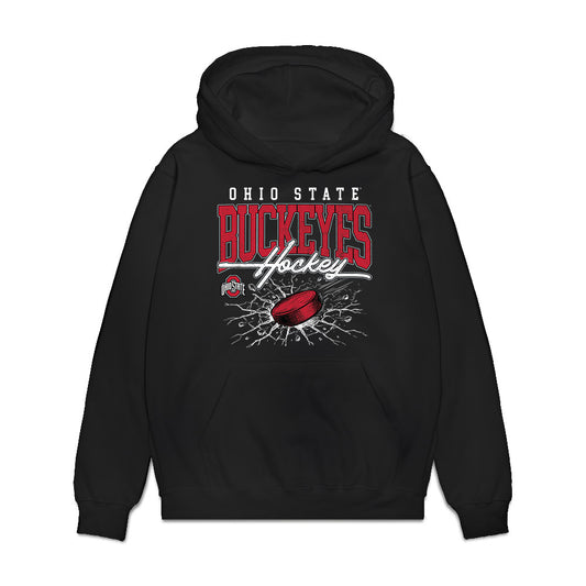 Ohio State - NCAA Women's Ice Hockey : Ellah Hause - Vintage Shersey Premium Hooded Sweatshirt-0