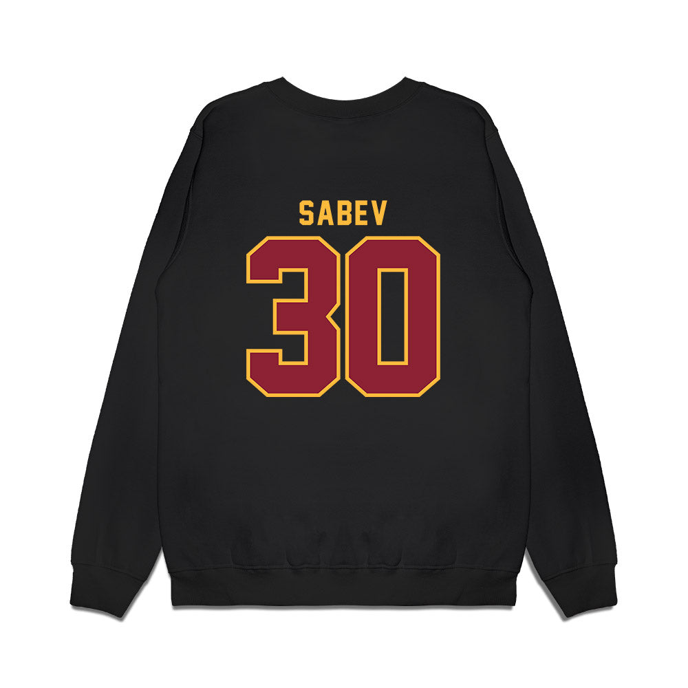 Minnesota - NCAA Men's Ice Hockey : Alexander Sabev - Vintage Shersey Premium Crewneck Sweatshirt-1
