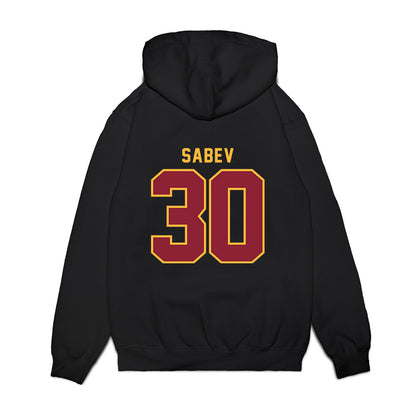 Minnesota - NCAA Men's Ice Hockey : Alexander Sabev - Vintage Shersey Premium Hooded Sweatshirt-1