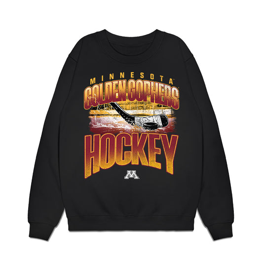 Minnesota - NCAA Men's Ice Hockey : Aaron Huglen - Vintage Shersey Premium Crewneck Sweatshirt-0