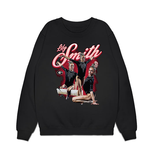 Georgia - NCAA Women's Gymnastics : Lily Smith - Collage Premium Crewneck Sweatshirt-0