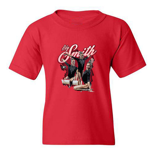 Georgia - NCAA Women's Gymnastics : Lily Smith - Collage Youth T-Shirt-0