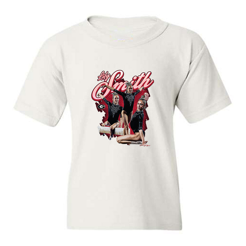 Georgia - NCAA Women's Gymnastics : Lily Smith - Collage Youth T-Shirt-0