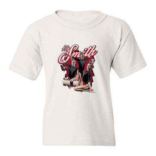 Georgia - NCAA Women's Gymnastics : Lily Smith - Collage Youth T-Shirt-0