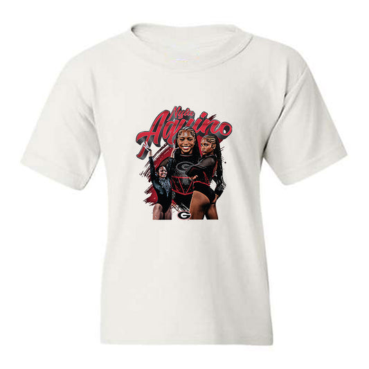 Georgia - NCAA Women's Gymnastics : Nyla Aquino - Collage Youth T-Shirt-0