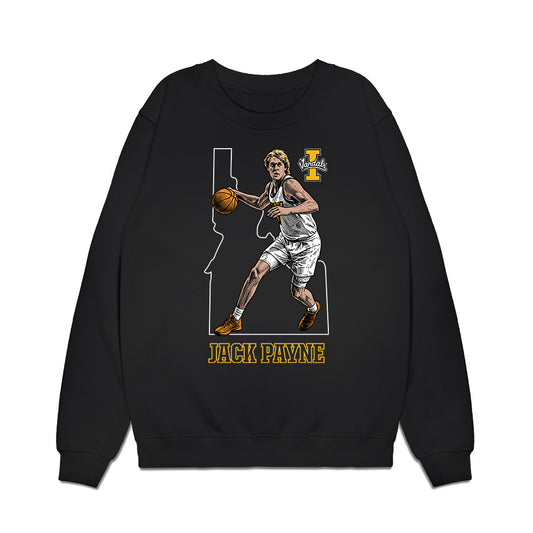 Idaho - NCAA Men's Basketball : Jack Payne - Caricature Premium Crewneck Sweatshirt-0