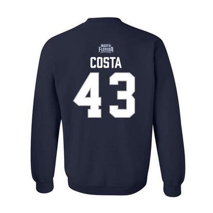 UNF - NCAA Baseball : John Costa - Classic Shersey Crewneck Sweatshirt-1