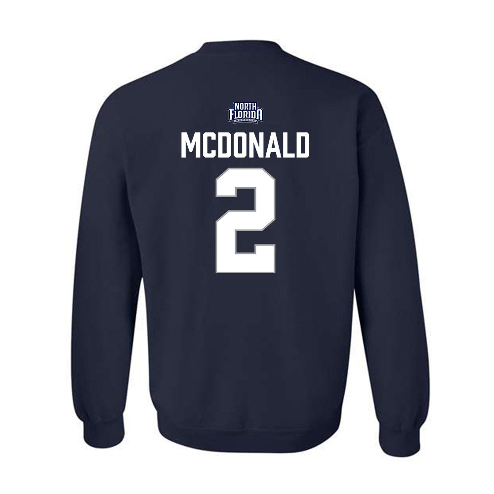 UNF - NCAA Women's Volleyball : Leah McDonald - Classic Shersey Crewneck Sweatshirt-1