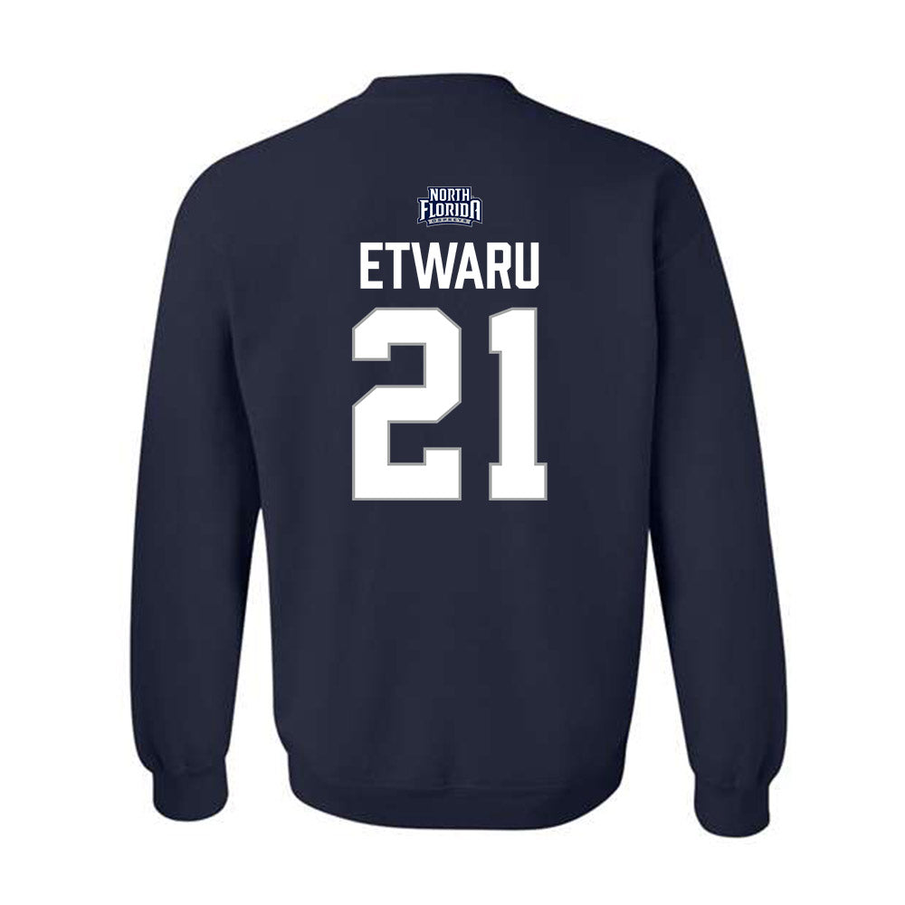 UNF - NCAA Baseball : Kieran Etwaru - Classic Shersey Crewneck Sweatshirt-1