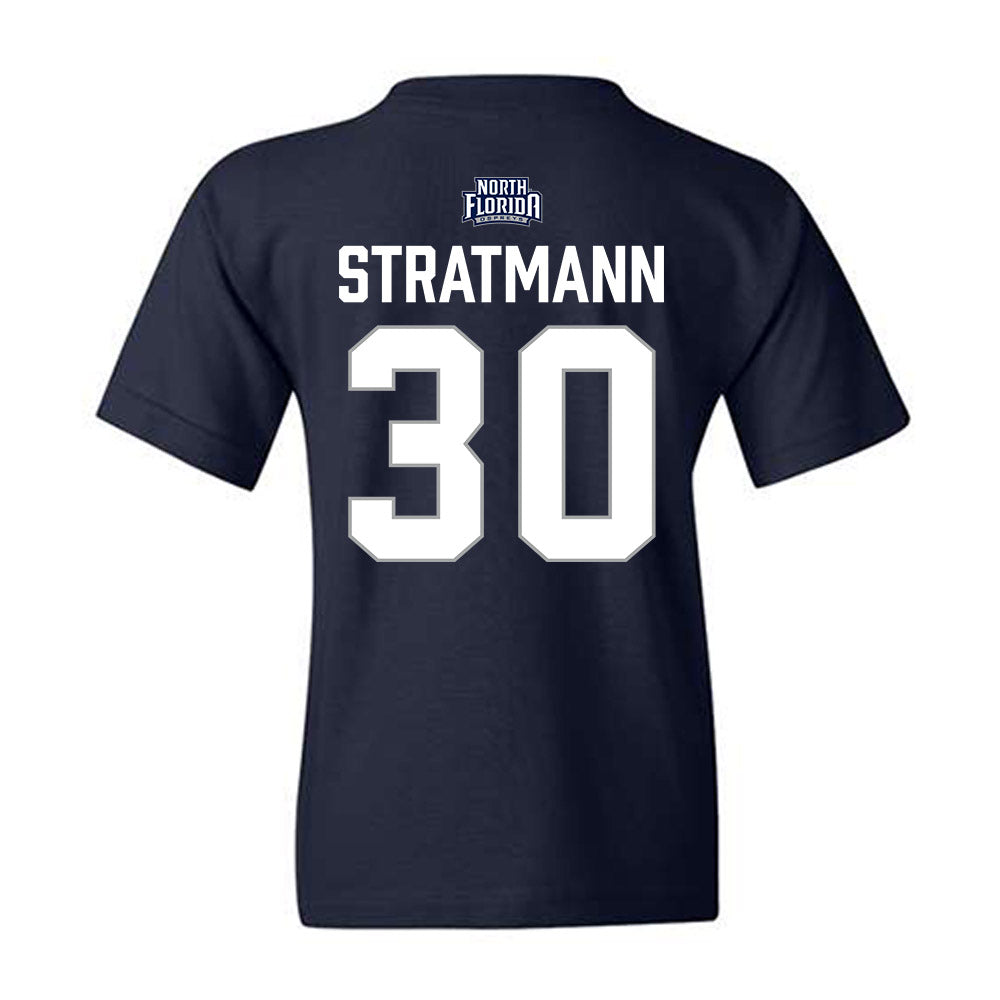 UNF - NCAA Baseball : Austin Stratmann - Classic Shersey Youth T-Shirt-1