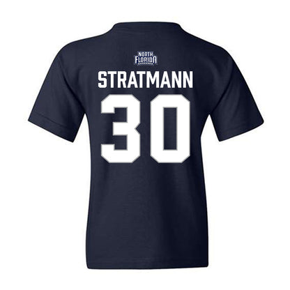 UNF - NCAA Baseball : Austin Stratmann - Classic Shersey Youth T-Shirt-1