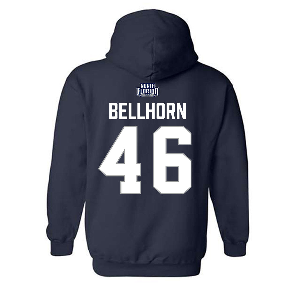 UNF - NCAA Baseball : Jackson Bellhorn - Classic Shersey Hooded Sweatshirt-1