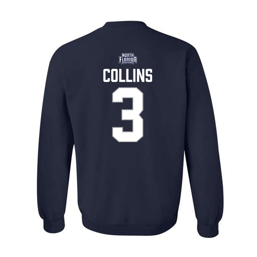 UNF - NCAA Baseball : Mitchell Collins - Classic Shersey Crewneck Sweatshirt-1