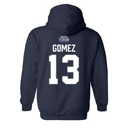 UNF - NCAA Baseball : Gialdri Gomez - Classic Shersey Hooded Sweatshirt-1