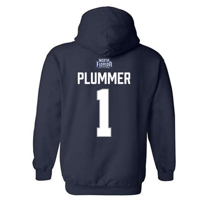 UNF - NCAA Men's Basketball : BJ Plummer - Classic Shersey Hooded Sweatshirt-1