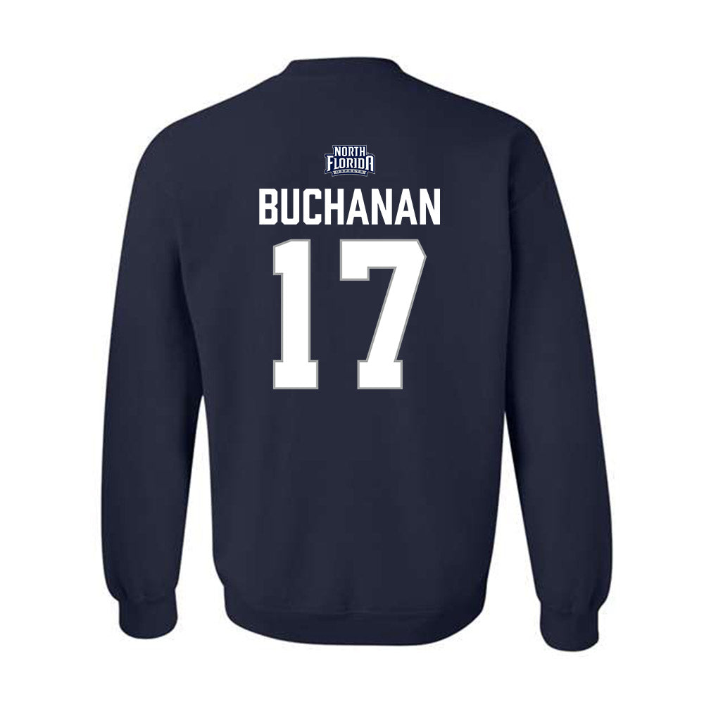 UNF - NCAA Baseball : Drew Buchanan - Classic Shersey Crewneck Sweatshirt-1