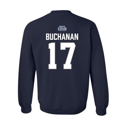 UNF - NCAA Baseball : Drew Buchanan - Classic Shersey Crewneck Sweatshirt-1