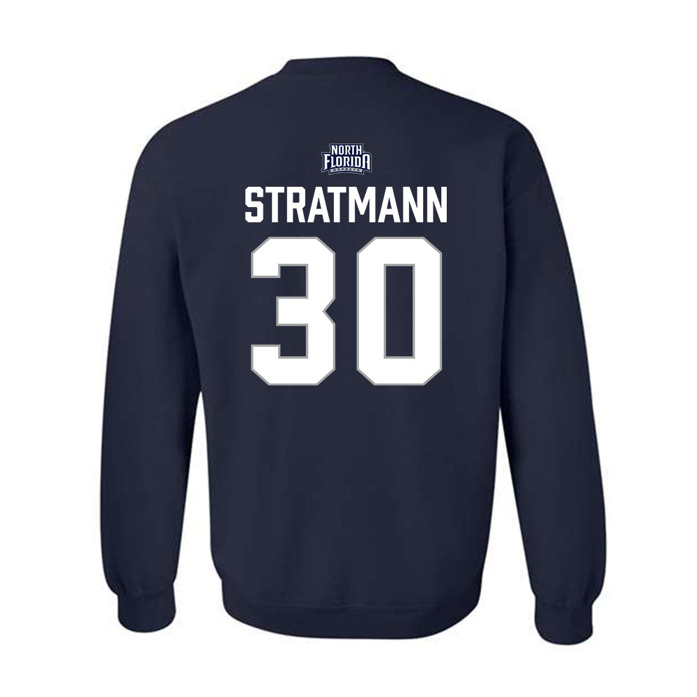 UNF - NCAA Baseball : Austin Stratmann - Classic Shersey Crewneck Sweatshirt-1