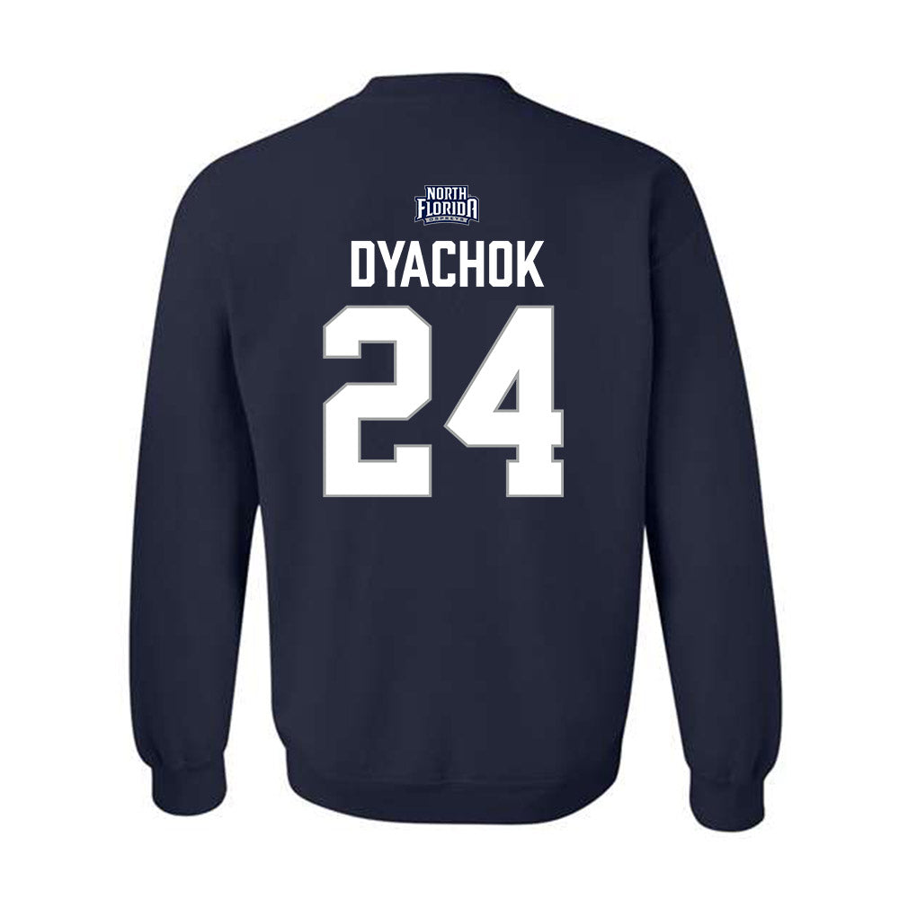 UNF - NCAA Men's Basketball : Nestor Dyachok - Classic Shersey Crewneck Sweatshirt-1