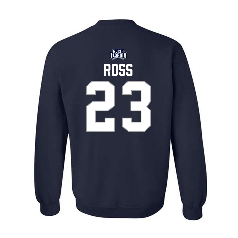 UNF - NCAA Baseball : William Ross - Classic Shersey Crewneck Sweatshirt-1