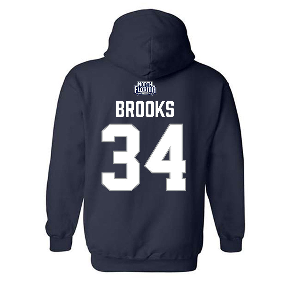 UNF - NCAA Women's Basketball : Jordan Brooks - Classic Shersey Hooded Sweatshirt-1