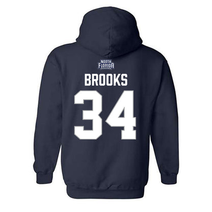 UNF - NCAA Women's Basketball : Jordan Brooks - Classic Shersey Hooded Sweatshirt-1