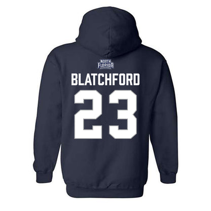 UNF - NCAA Women's Basketball : Elle Blatchford - Classic Shersey Hooded Sweatshirt-1