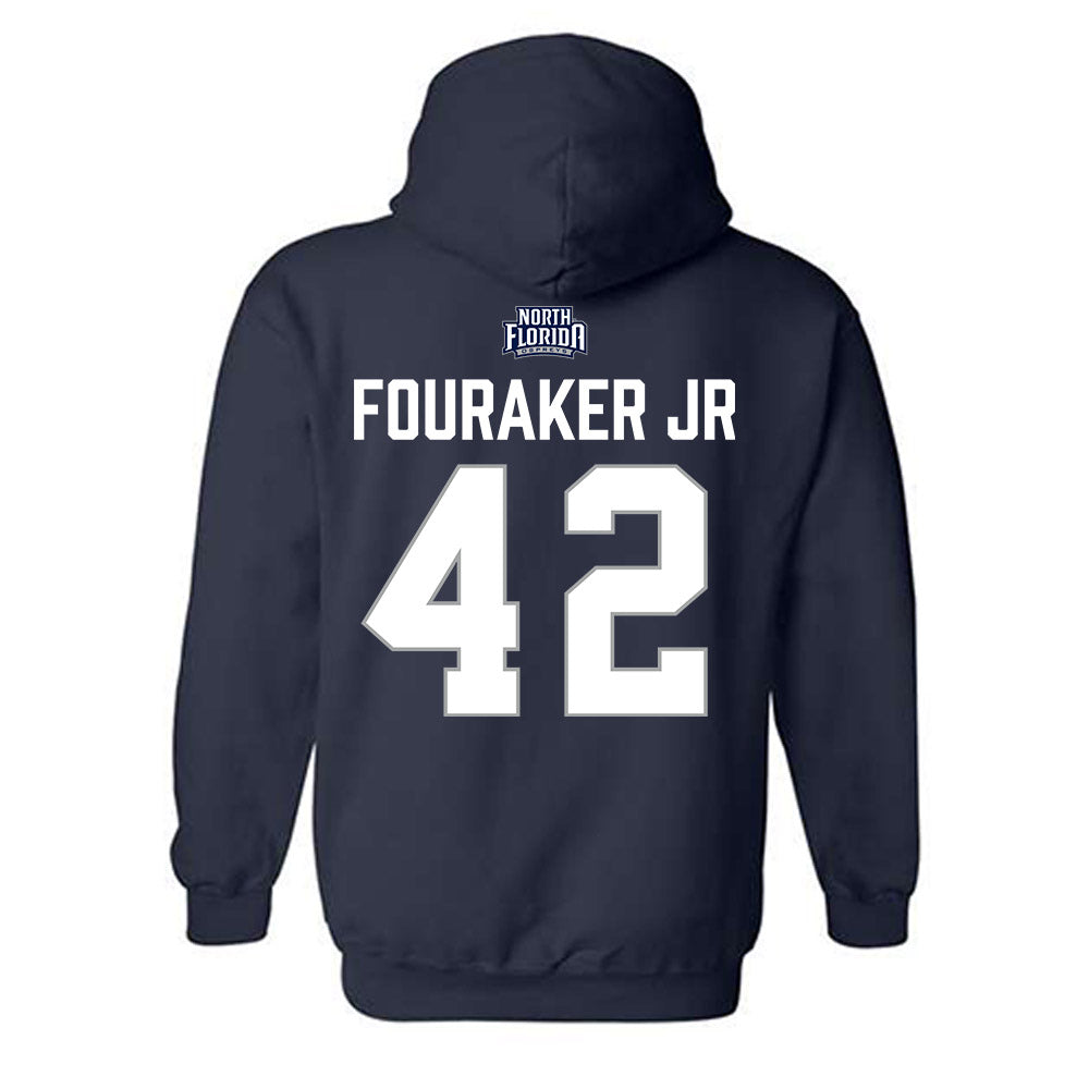 UNF - NCAA Baseball : Eric Fouraker Jr - Classic Shersey Hooded Sweatshirt-1