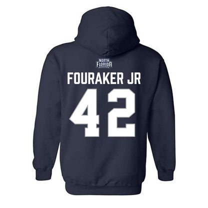 UNF - NCAA Baseball : Eric Fouraker Jr - Classic Shersey Hooded Sweatshirt-1
