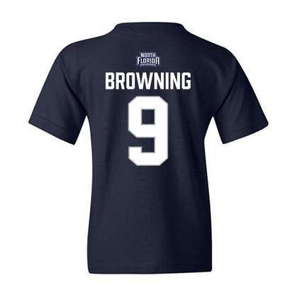 UNF - NCAA Women's Soccer : Chandler Browning - Classic Shersey Youth T-Shirt-1