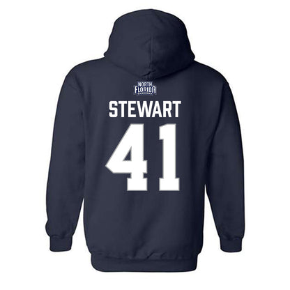 UNF - NCAA Baseball : Jeremiah Stewart - Classic Shersey Hooded Sweatshirt-1