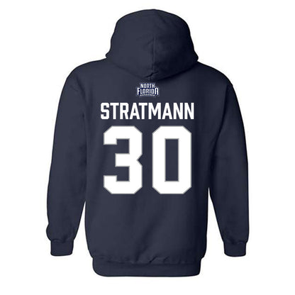 UNF - NCAA Baseball : Austin Stratmann - Classic Shersey Hooded Sweatshirt-1