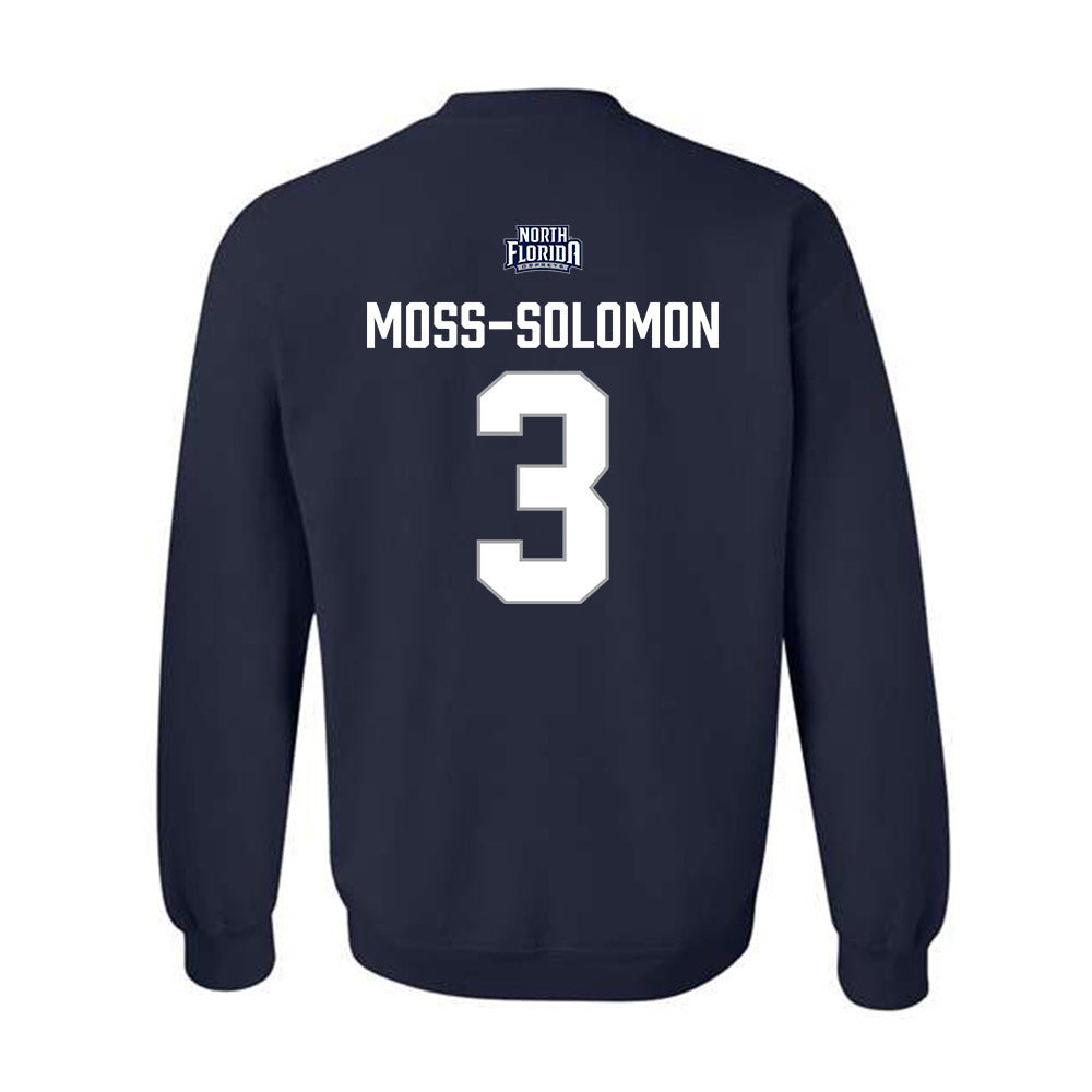 UNF - NCAA Men's Soccer : Jonathan Moss-Solomon - Classic Shersey Crewneck Sweatshirt-1
