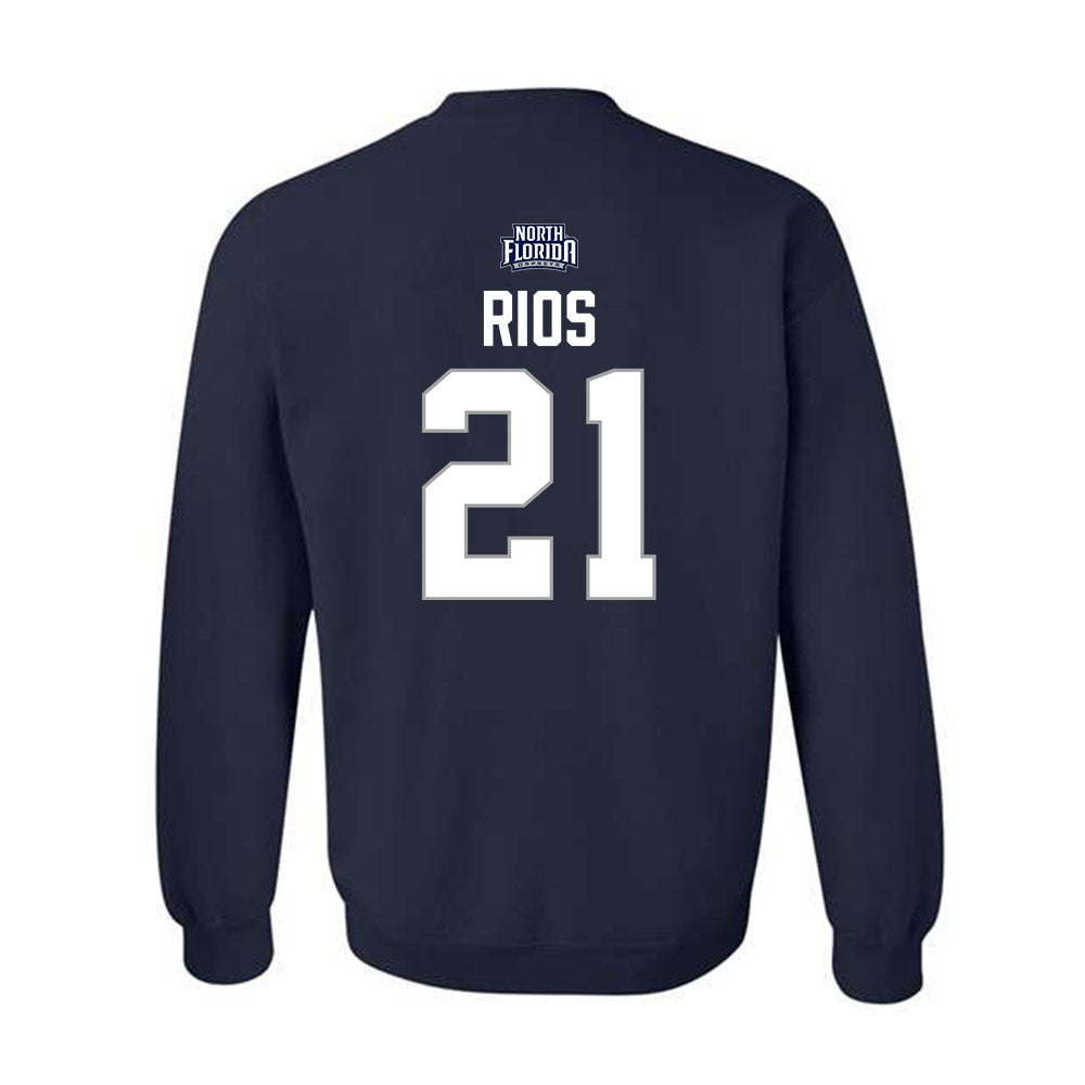 UNF - NCAA Men's Soccer : Rafa Rios - Classic Shersey Crewneck Sweatshirt-1