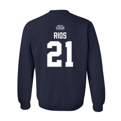 UNF - NCAA Men's Soccer : Rafa Rios - Classic Shersey Crewneck Sweatshirt-1