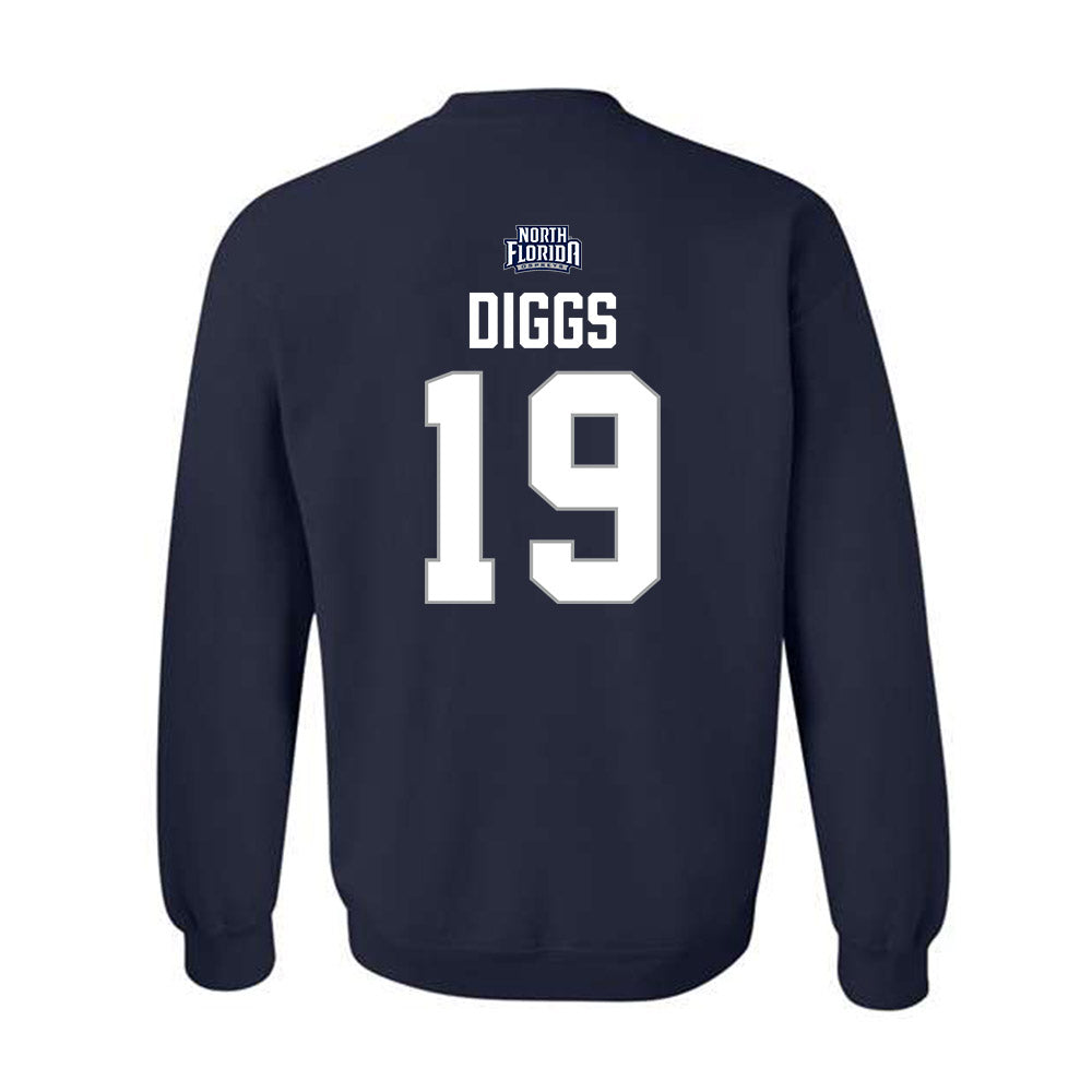 UNF - NCAA Baseball : Devin Diggs - Classic Shersey Crewneck Sweatshirt-1