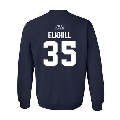 UNF - NCAA Baseball : Andrew Elkhill - Classic Shersey Crewneck Sweatshirt-1