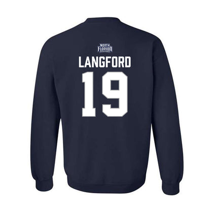 UNF - NCAA Softball : Hallie Langford - Classic Shersey Crewneck Sweatshirt-1